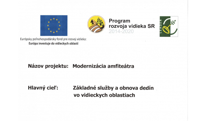 Modernizácia amfiteátra