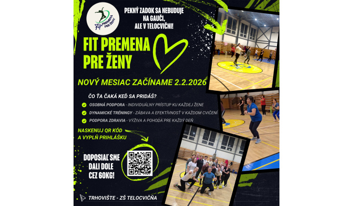 Fotka pre článok Fit premena pre ženy OZNAM !!!