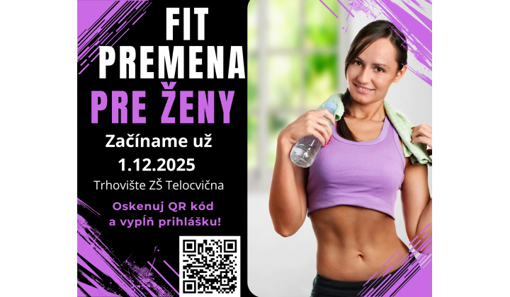 Fotka pre článok FIT premena pre ženy Trhovište  -  Oznam !!!