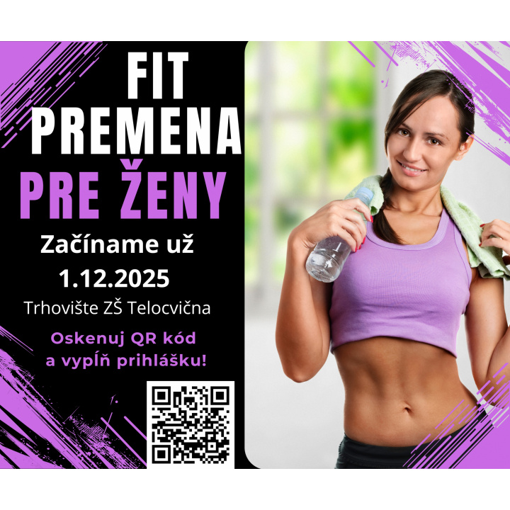 Menšia fotka pre článok FIT premena pre ženy Trhovište  -  Oznam !!!