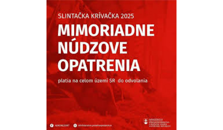 Fotka pre článok Mimoriadne núdzové opatrenia- slintačka a krívačka 2025