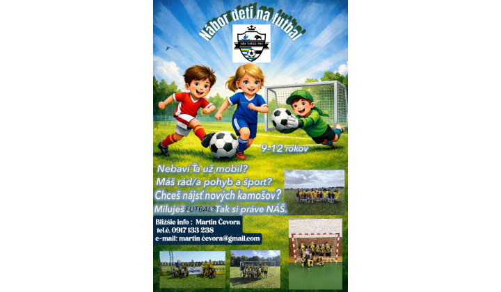 Fotka pre článok Nábor detí na futbal -  oznam!!