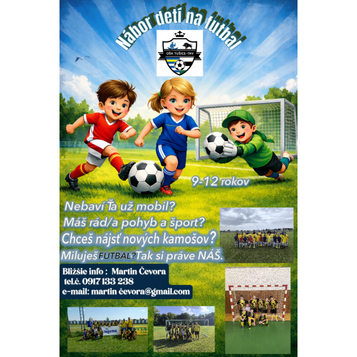 Menšia fotka pre článok Nábor detí na futbal -  oznam!!
