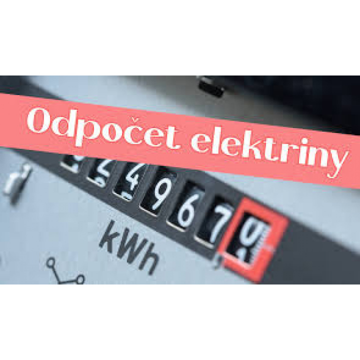 Odpočet elektriny - oznam