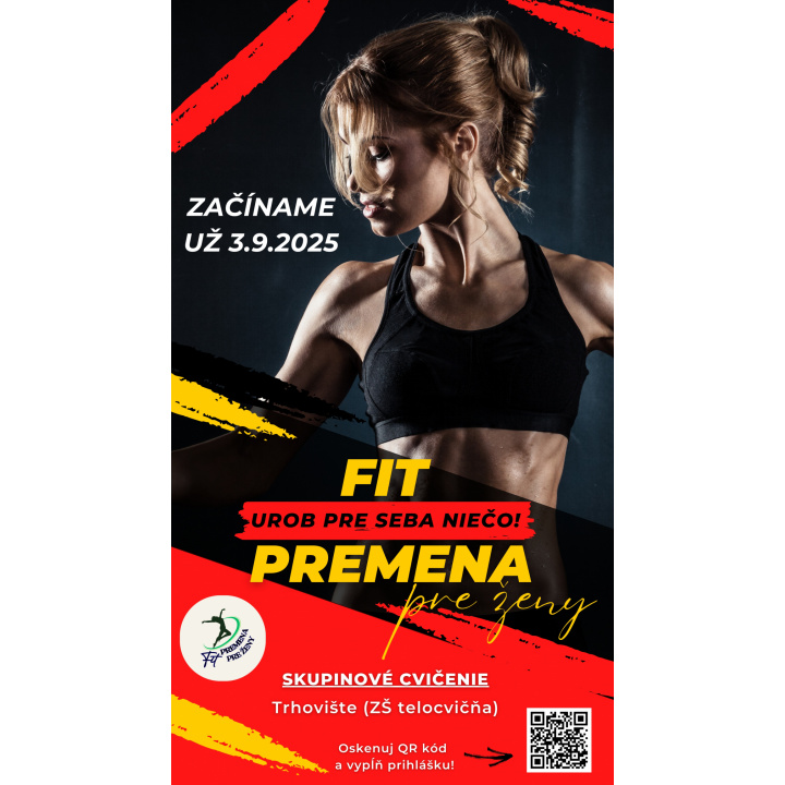 Menšia fotka pre článok OZNAM  -  FIT PREMENA  PRE ŽENY
