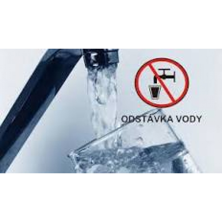 Oznam - odstávka pitnej  vody