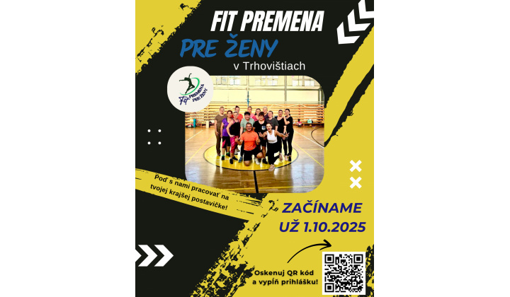 Fotka pre článok OZNAM -  FIT PREMENA ŽENY   TRHOVIŠTE
