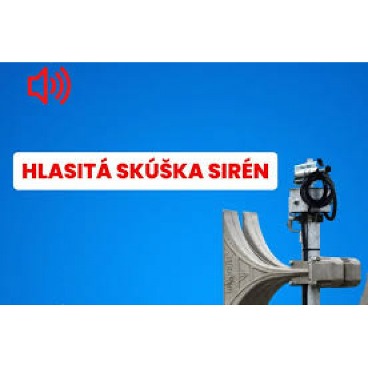 Menšia fotka pre článok OZNAM -  hlasitá skúška sirén