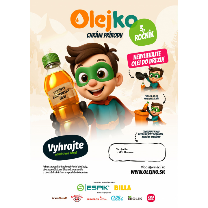 Menšia fotka pre článok OZNAM - Materská škola Horovce