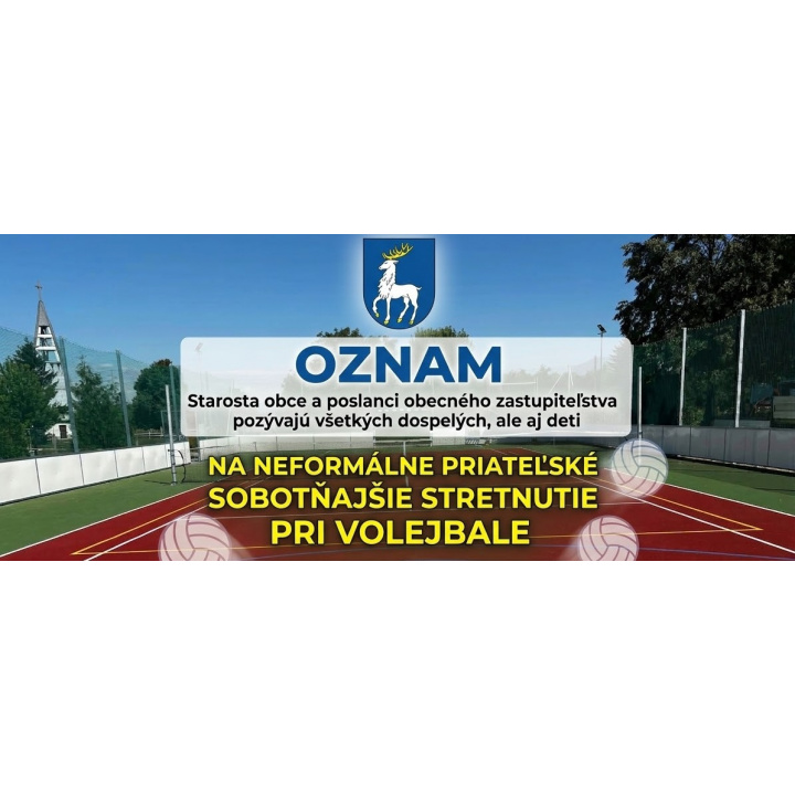 Menšia fotka pre článok Oznam - stretnutie pri volejbale článok