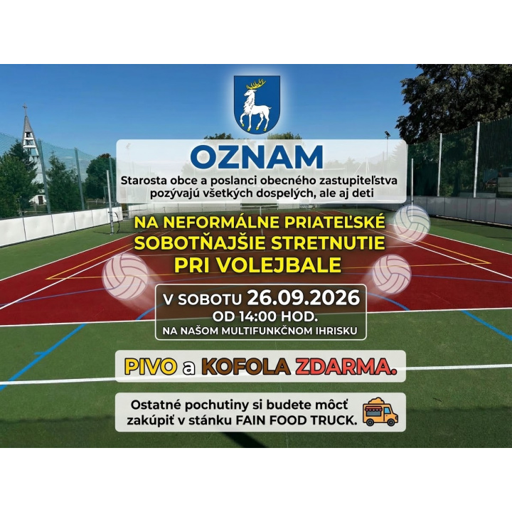 Menšia fotka pre článok OZNAM - stretnutie pri volejbale