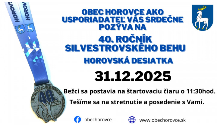 Fotka pre článok Silvestrovský beh - Horovská ''10''   - 40. ročník