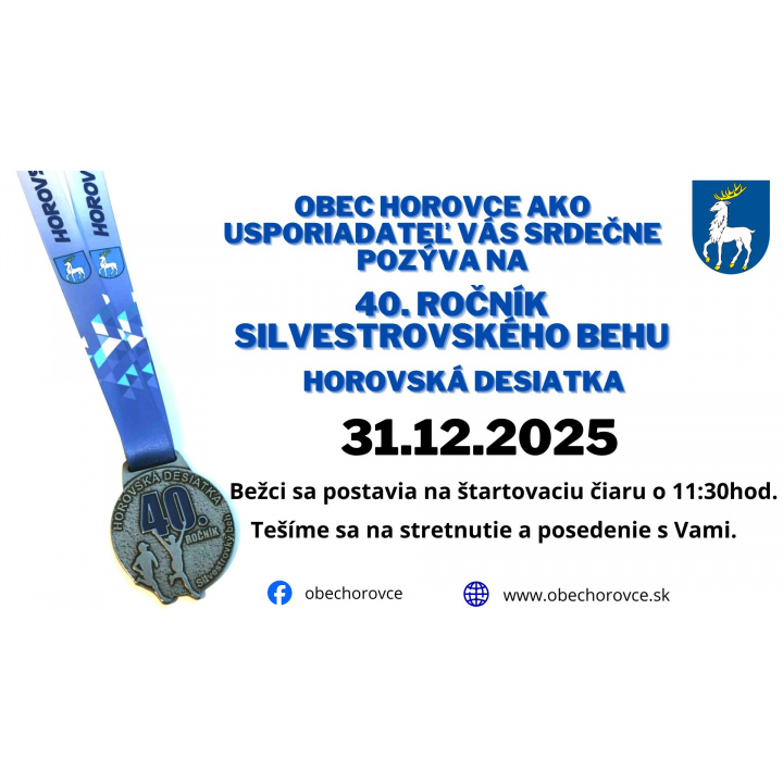 Menšia fotka pre článok Silvestrovský beh - Horovská ''10''   - 40. ročník