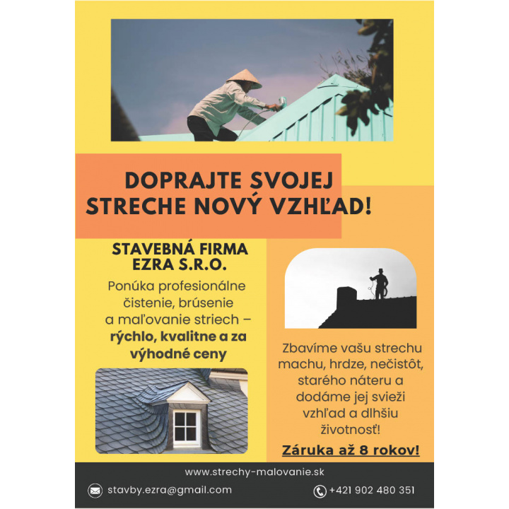 Menšia fotka pre článok STAVEBNÁ FIRMA EZRA s.r.o. - OZNAM !!